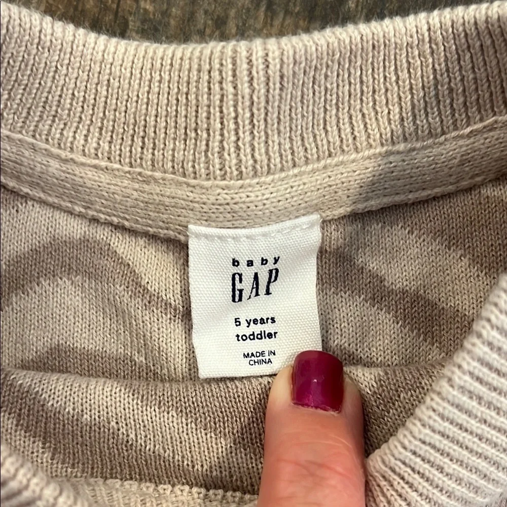 GAP brown zebra sweater dress